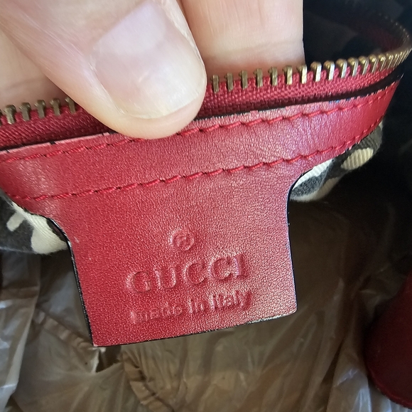 GUCCI Guccissima Large Horsebit  Hobo in Red ❤️ - Picture 5 of 16